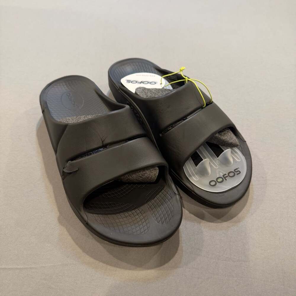 OOFOS OOahh Unisex Slide Sandal Black Size M10/W12